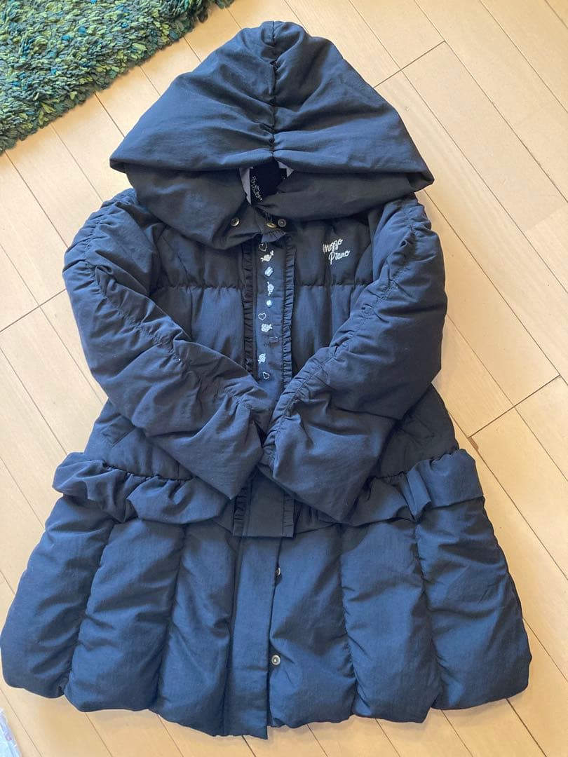 Mezzo Piano 黒 ダウンコート 130cm