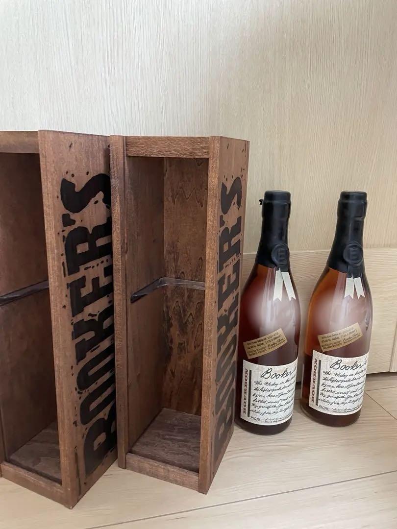 Booker's ウイスキー 750ml 木箱入り。2本 Amazon.co.jp: [木箱入り] ブッカーズ バーボン 2021 62度 750ml
