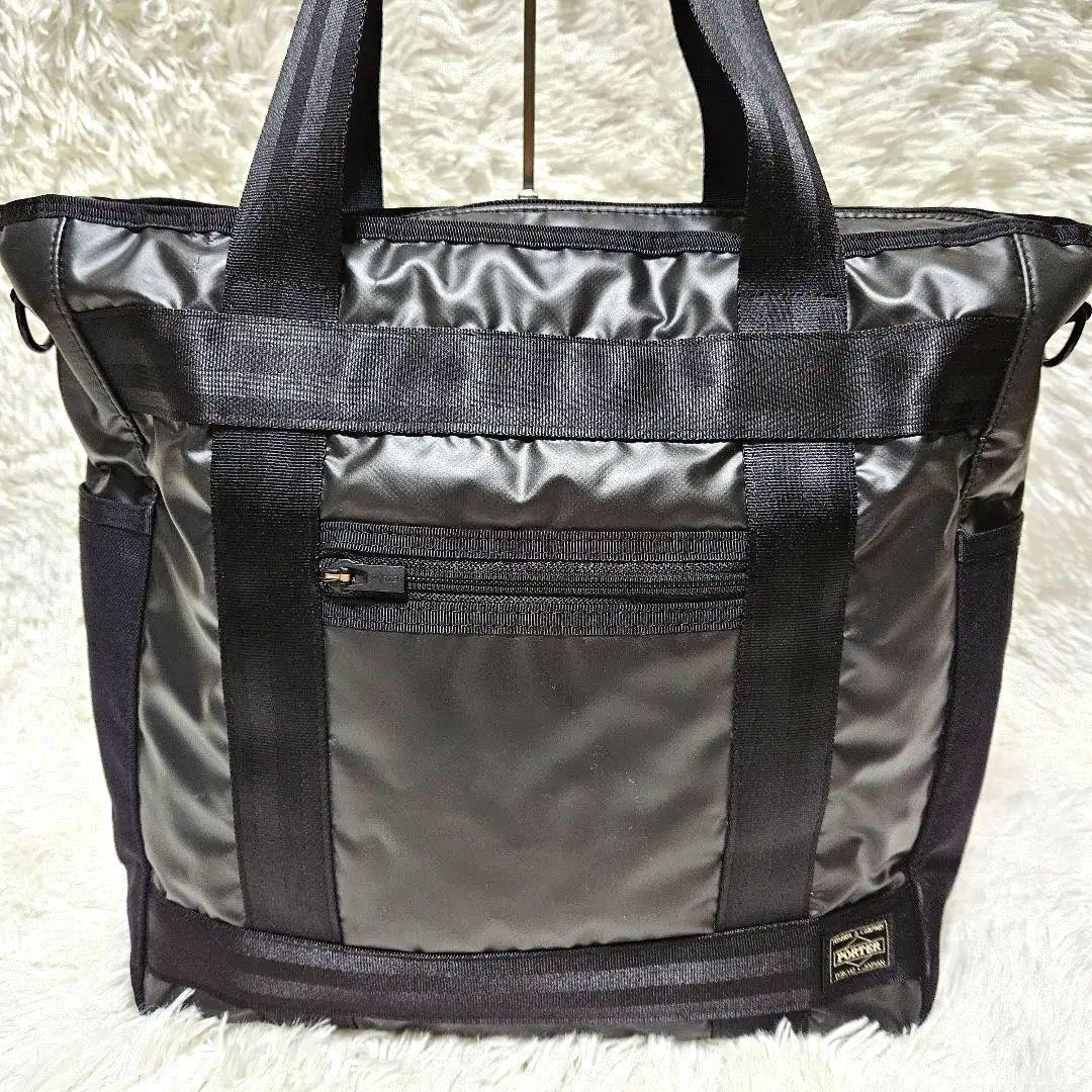 【極美品】ポーター　ヒート　ショルダーバッグ　2wey　スクエア　ナイロン