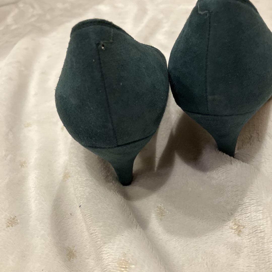 【極美品】BALENCIAGA グリーン スエード パンプス　23cm 36 極美品】BALENCIAGA グリーン スエード パンプス 23cm 36 - メルカリ