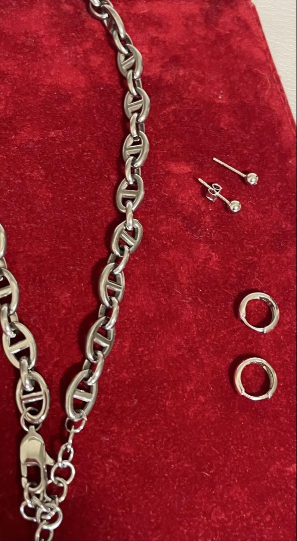 期間限定特別価格　シルバーアクセサリーセット　ネックレス　ピアス