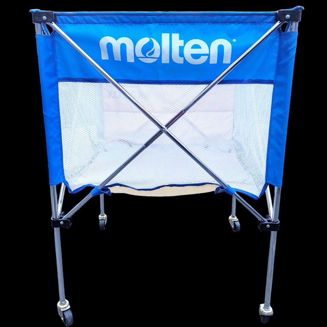 【送料込】molten 折りたたみ式 ボールカゴ 収納バッグ付き