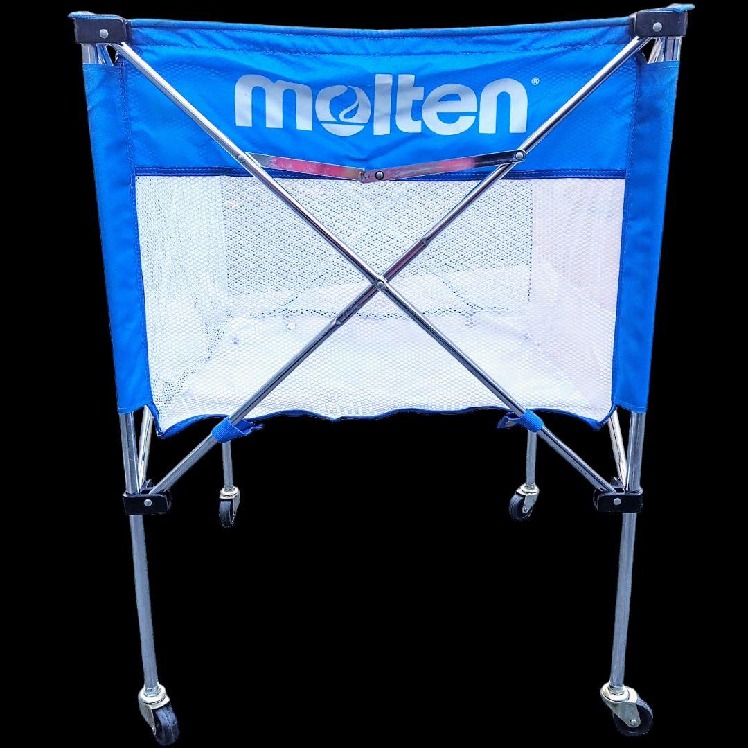 【送料込】molten 折りたたみ式 ボールカゴ 収納バッグ付き