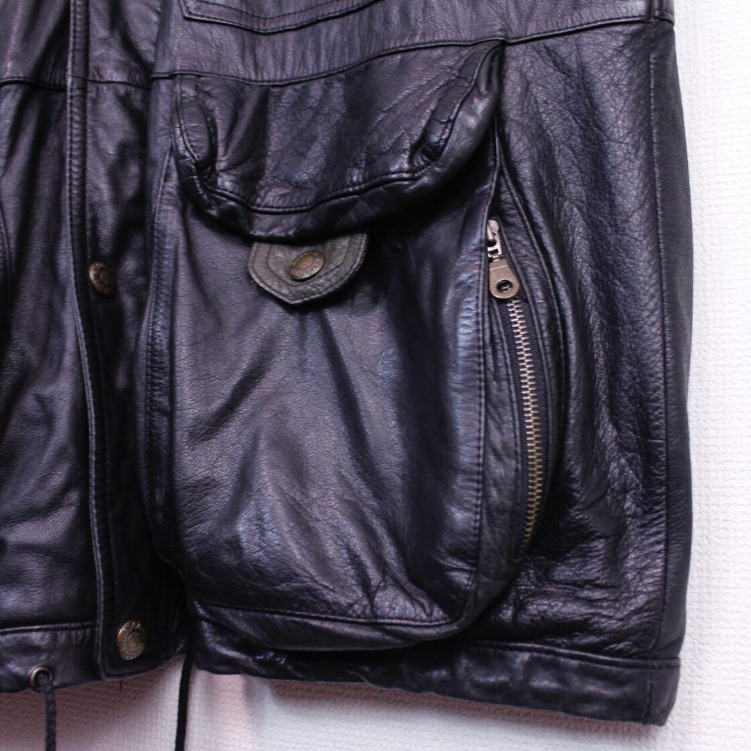 ジャケット・アウター Vnintage leather mods coat