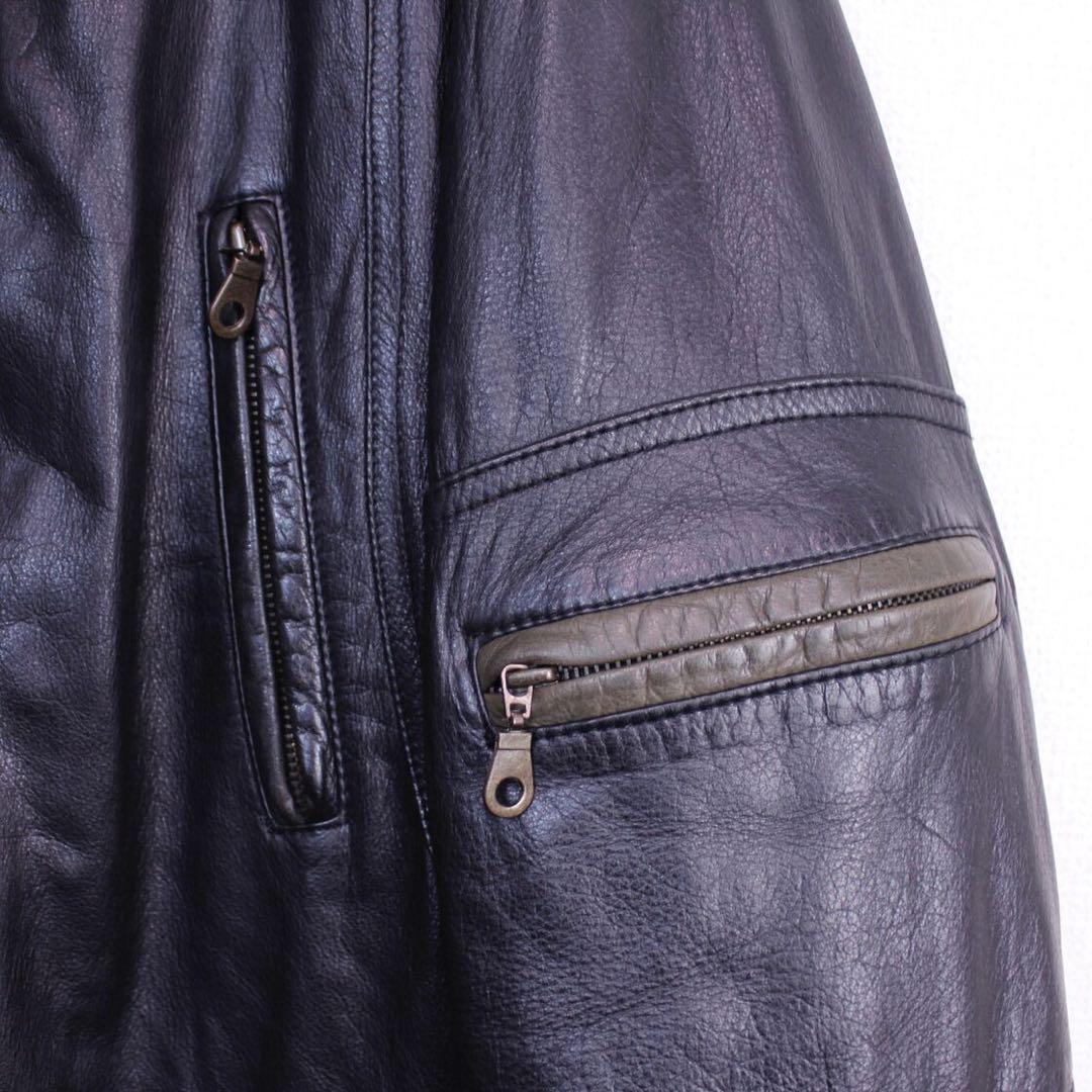 ジャケット・アウター Vnintage leather mods coat