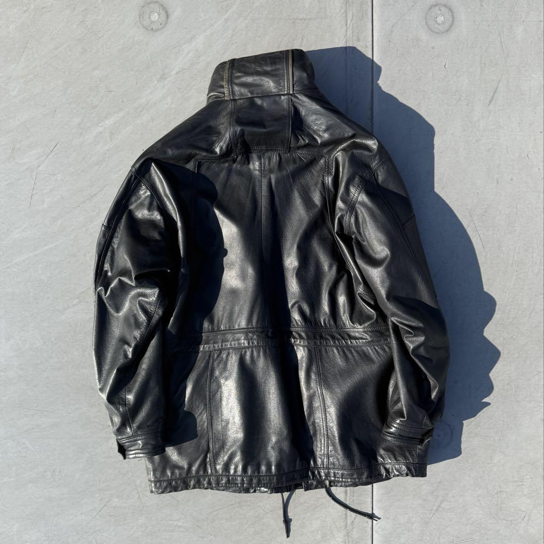 ジャケット・アウター Vnintage leather mods coat