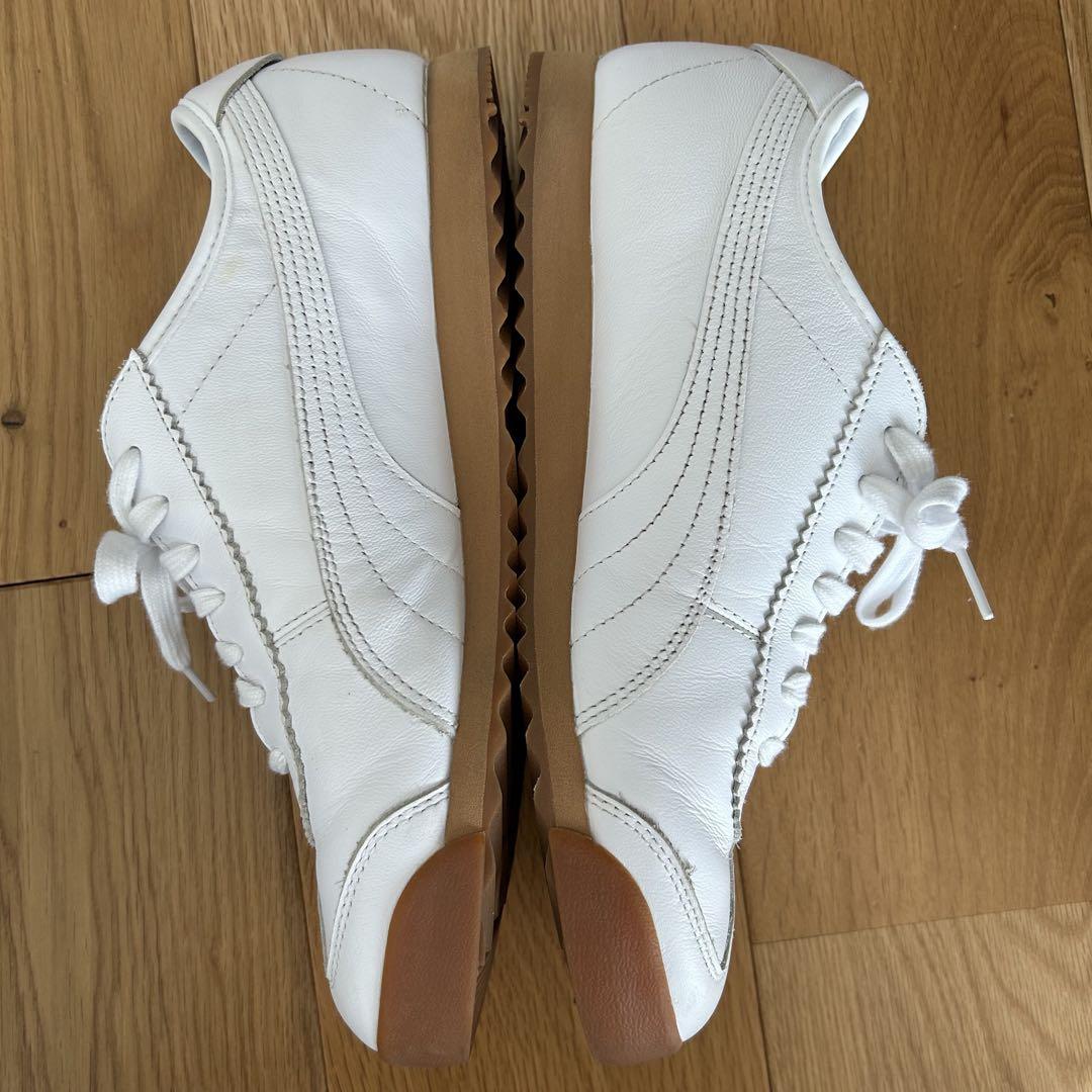 プーマ puma メゾンキツネ コラボ スニーカー ローマ ホワイト