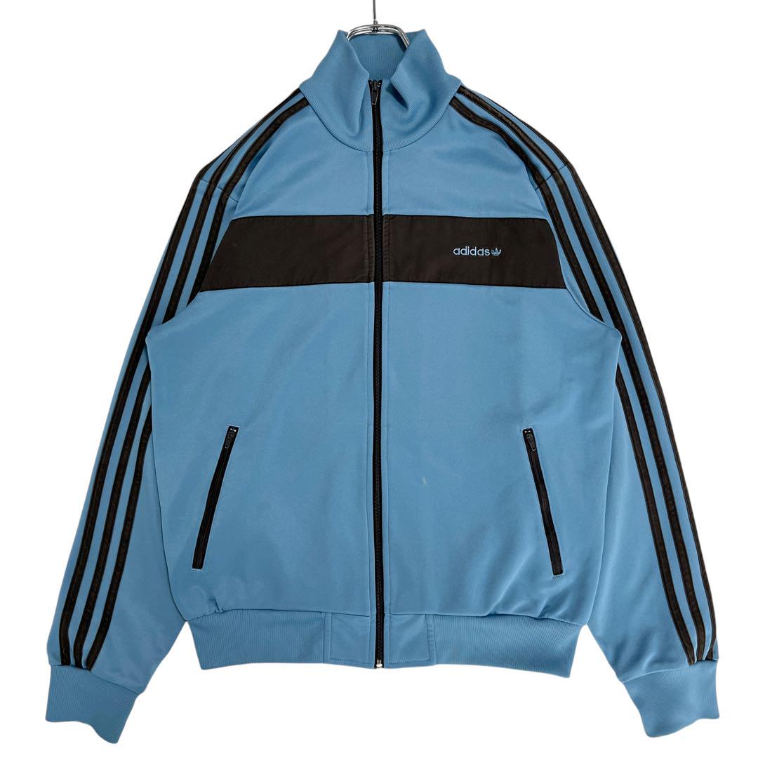 全国送料無料ギフト 6018 adidas 2XO ブルー/チャコールグレー トラックジャケット トップス