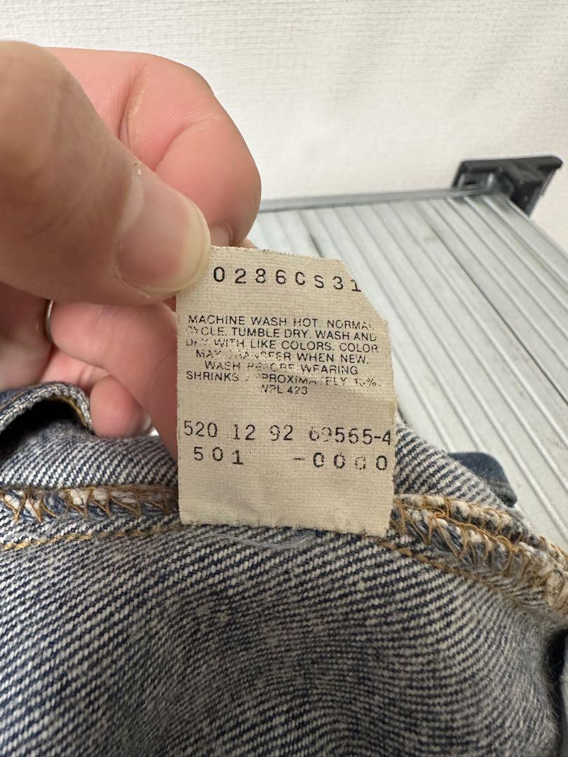 濃紺 LEVI'S 501 USA製 W36 W33 90s 92年製