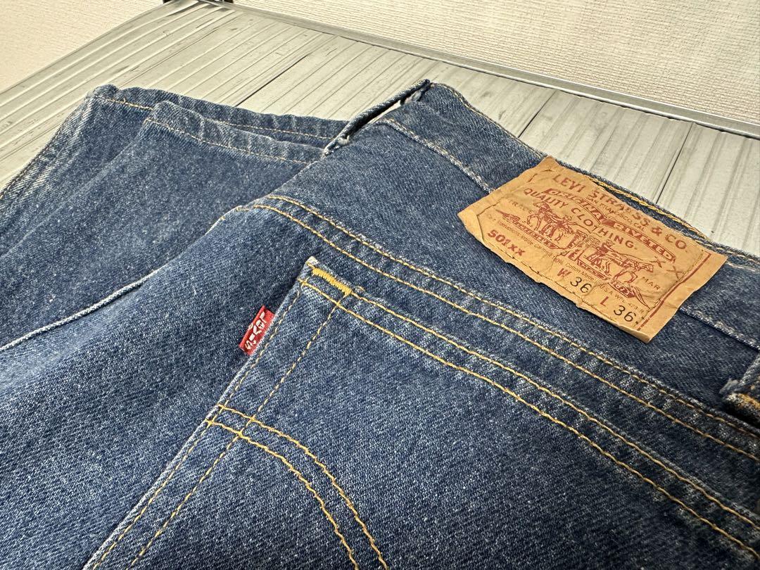 濃紺 LEVI'S 501 USA製 W36 W33 90s 92年製