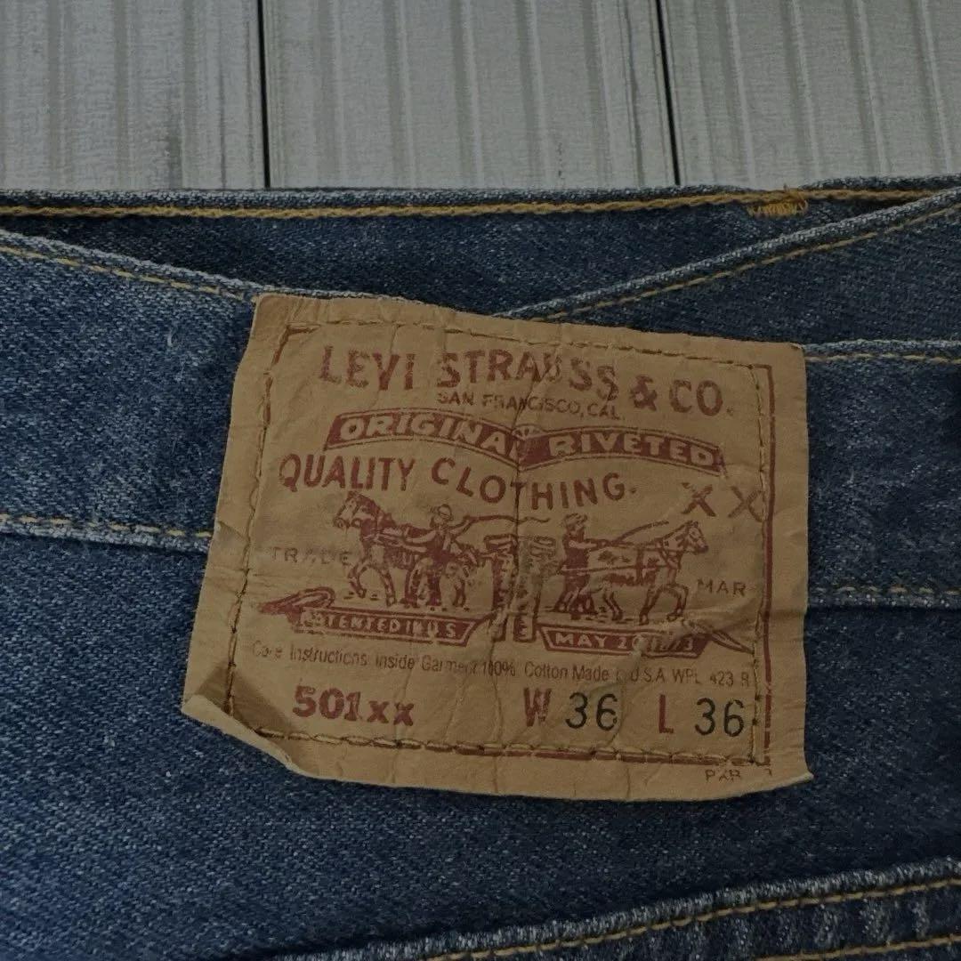 濃紺 LEVI'S 501 USA製 W36 W33 90s 92年製