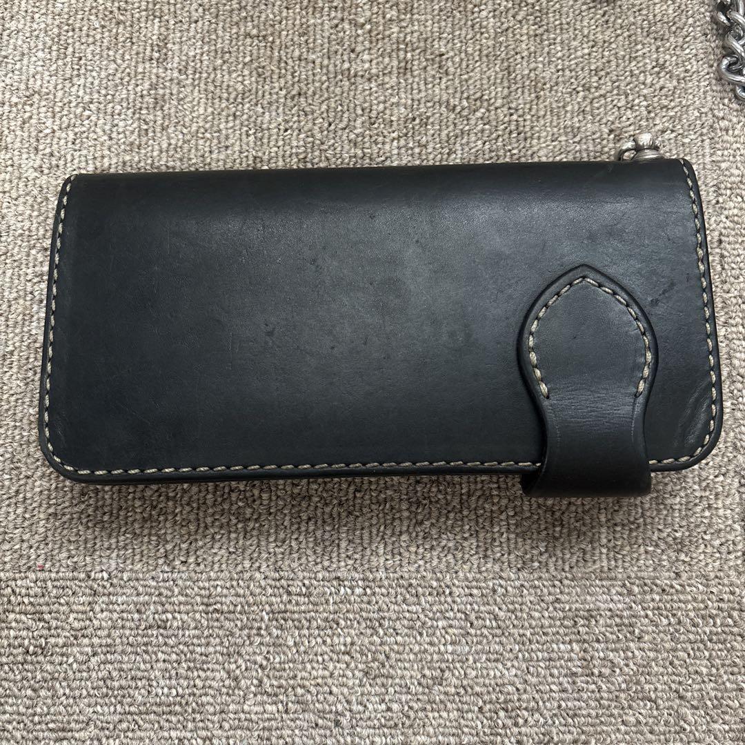 美品　FUNNY バイカーズウォレット　長財布 チェーン付き