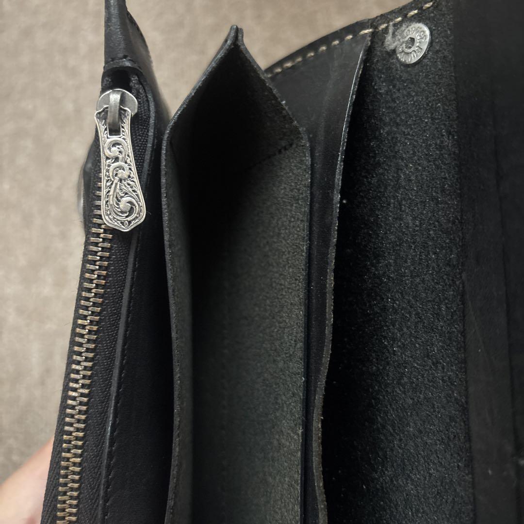 美品　FUNNY バイカーズウォレット　長財布 チェーン付き