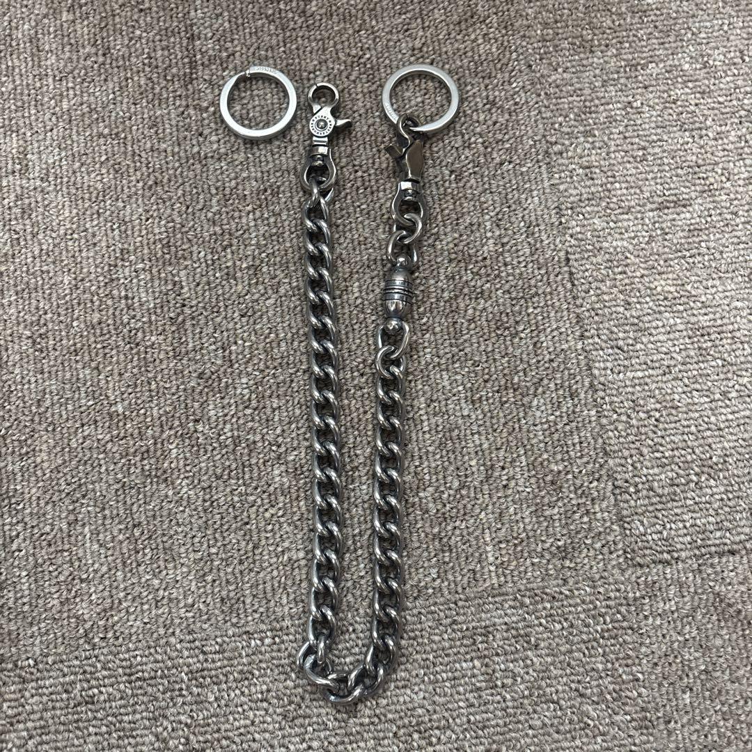美品　FUNNY バイカーズウォレット　長財布 チェーン付き