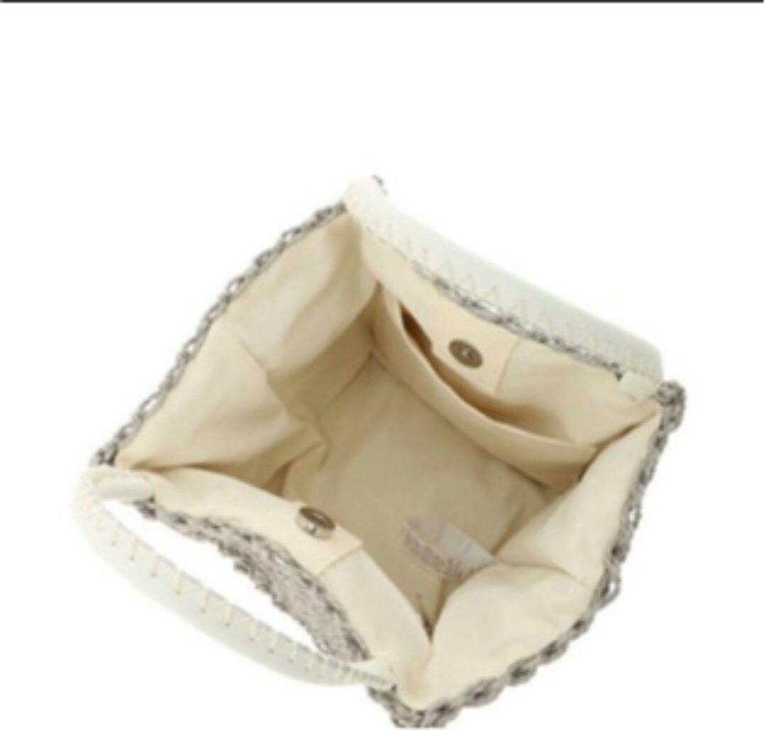 Water Grass One Handle Bag /ギンガム丸底かごバッグ