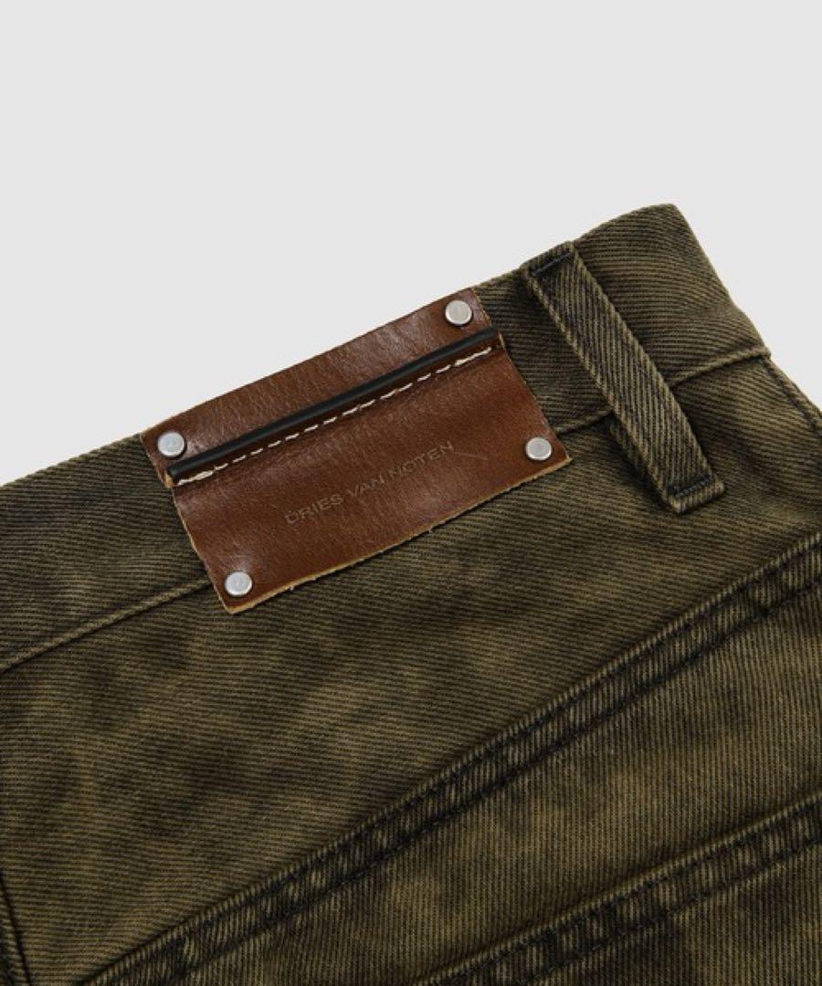 dries van noten デニム M W pants 34 カーキ