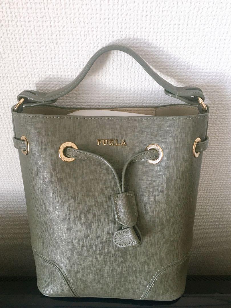 【FURLA】カーキバッグ
