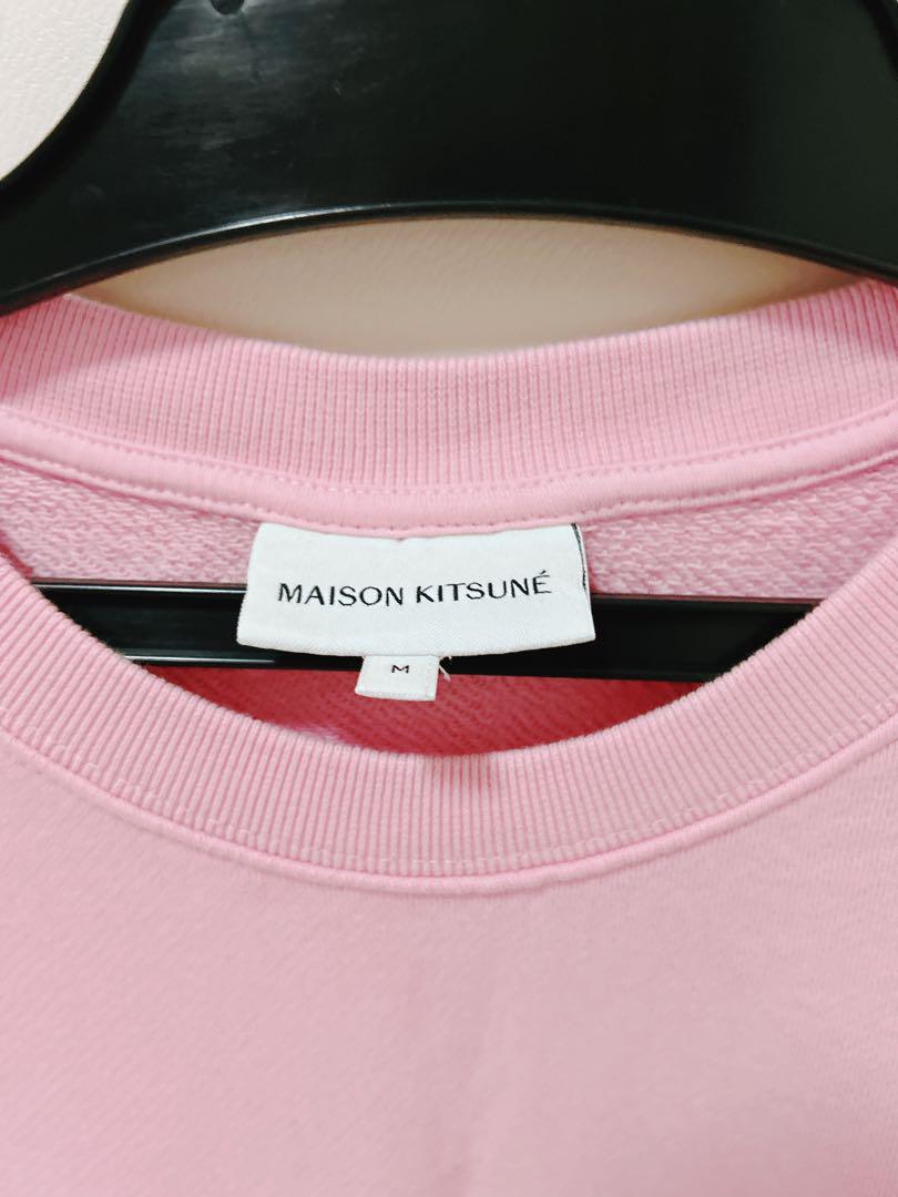 MAISON KITSUNE ピンク　スウェット　パーカー
