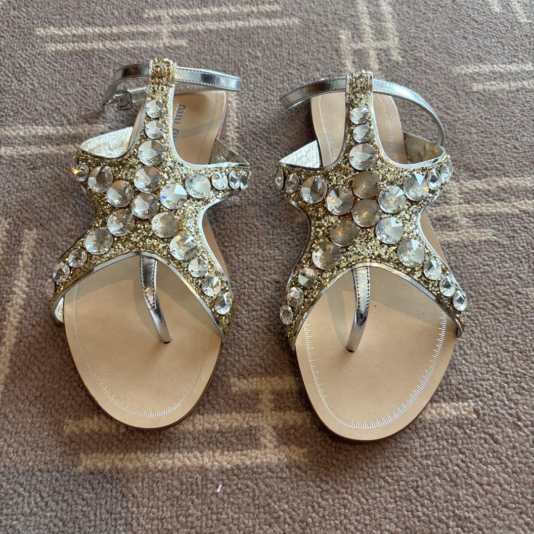 MIU MIU サンダル EUサイズ37 MIU MIU サンダル EUサイズ37