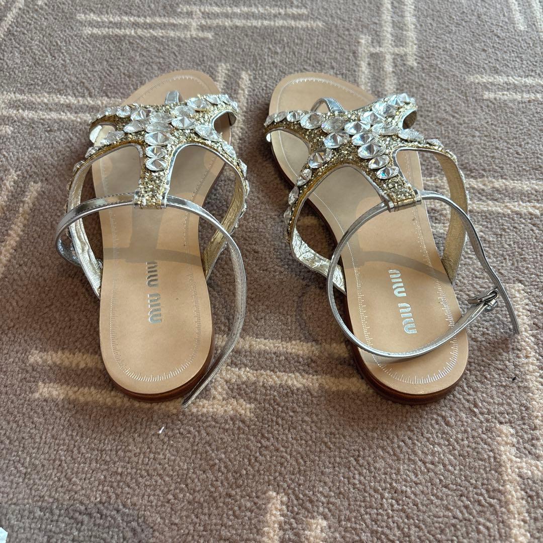 MIU MIU サンダル EUサイズ37 MIU MIU サンダル EUサイズ37