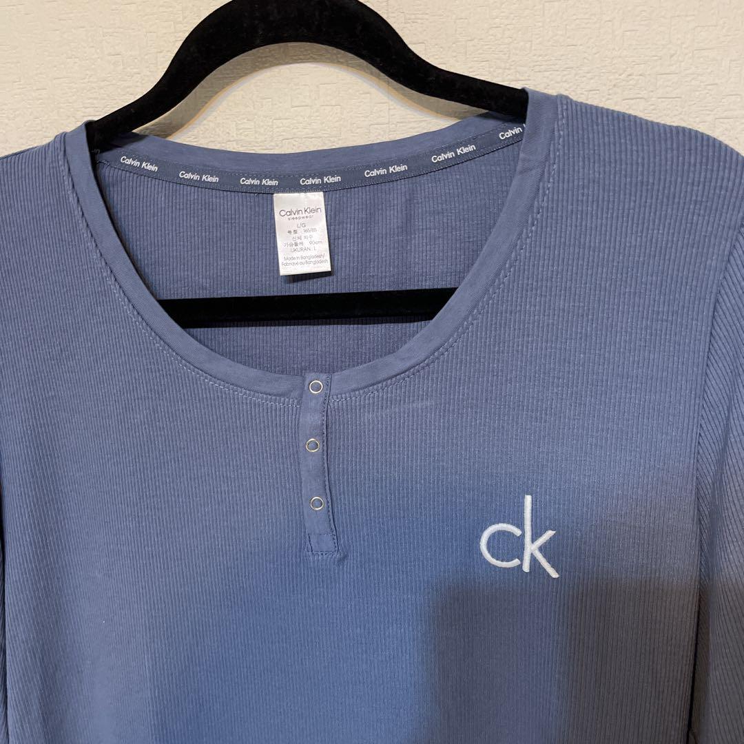 ホットセール 口コミ CKカルバンクライン総柄ロゴ新品 パジャマ上下ナイト トレーナー ルームウェア・パジャマ