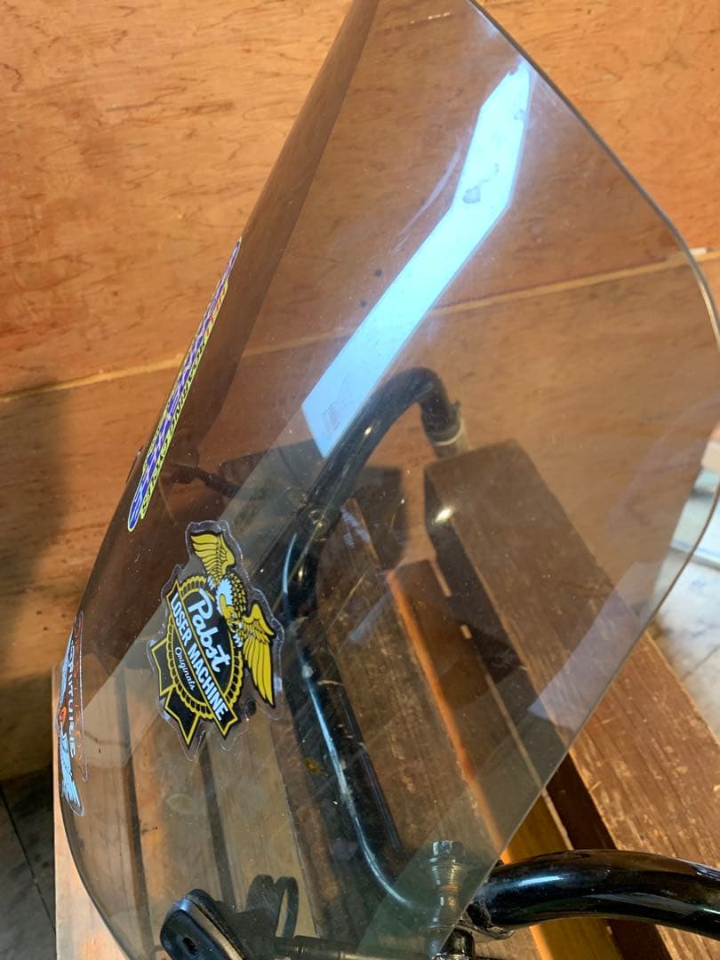 ハーレーダビッドソン純正ウインドシールドとハンドルセットとホワイトグリップ