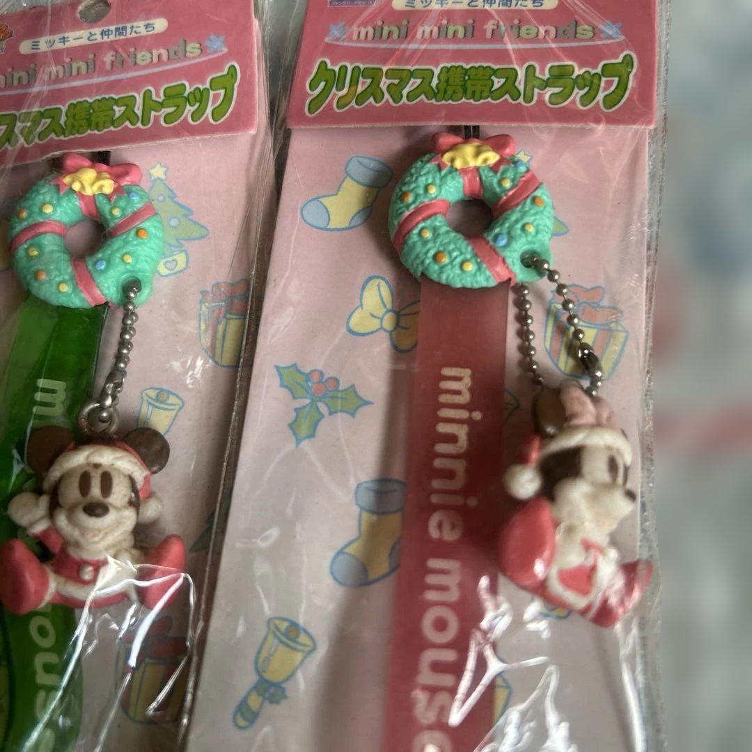 ミッキー＆ミニーマウス クリスマスストラップ 2個セット - メルカリ