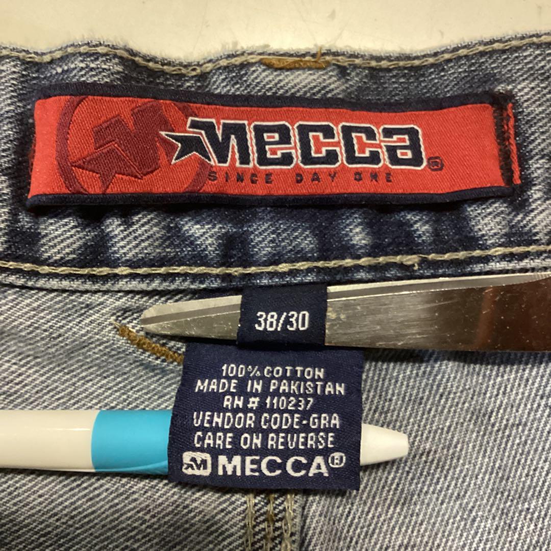 USA 古着 Mecca デニムパンツ ワイド バギー B系 Y2K アメカジ