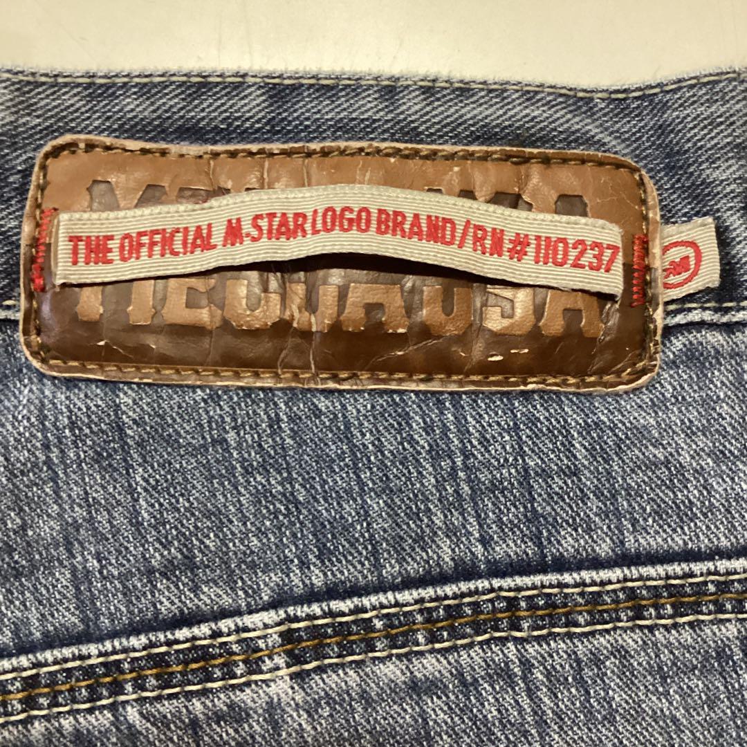 USA 古着 Mecca デニムパンツ ワイド バギー B系 Y2K アメカジ