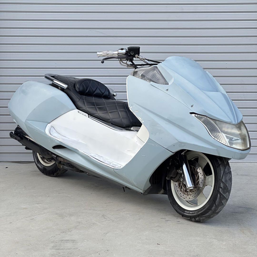 茨城 ヤマハ マグザム250 SG17J インジェクション カスタム 水色