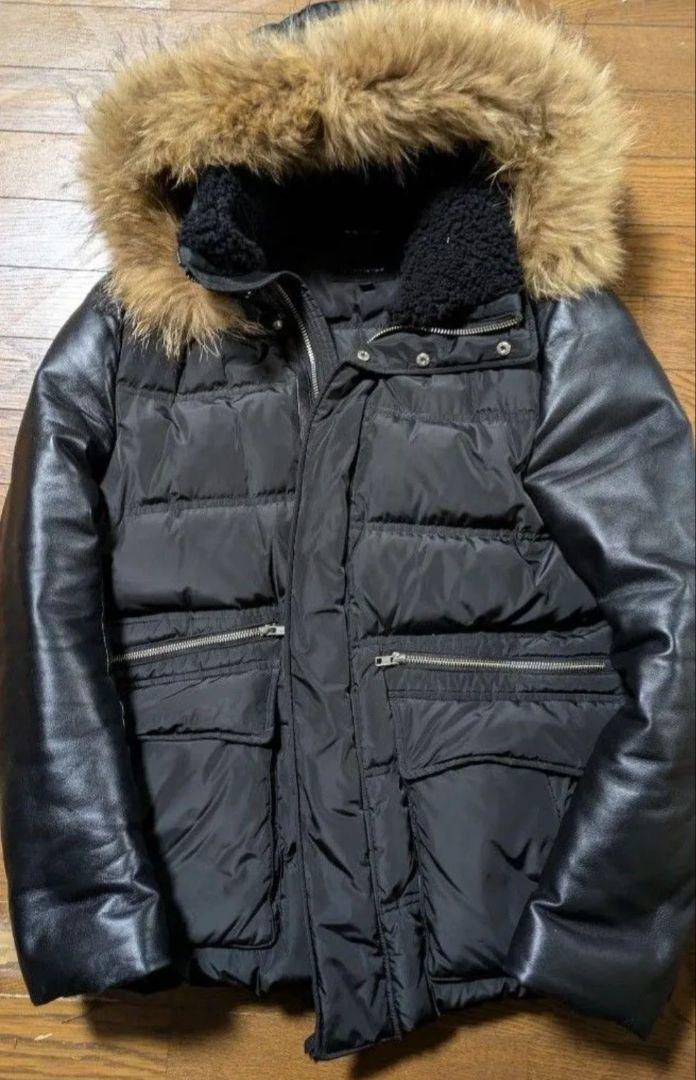 Mackage レザーコンビ ダウンジャケット