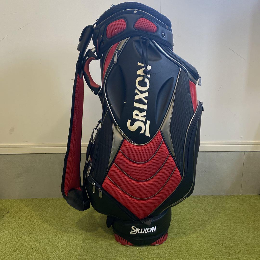 【新品】Srixon スリクソン　ゴルフキャディバッグ 赤 新品】SRIXON スリクソン キャディバッグ ゴルフバッグ レッド