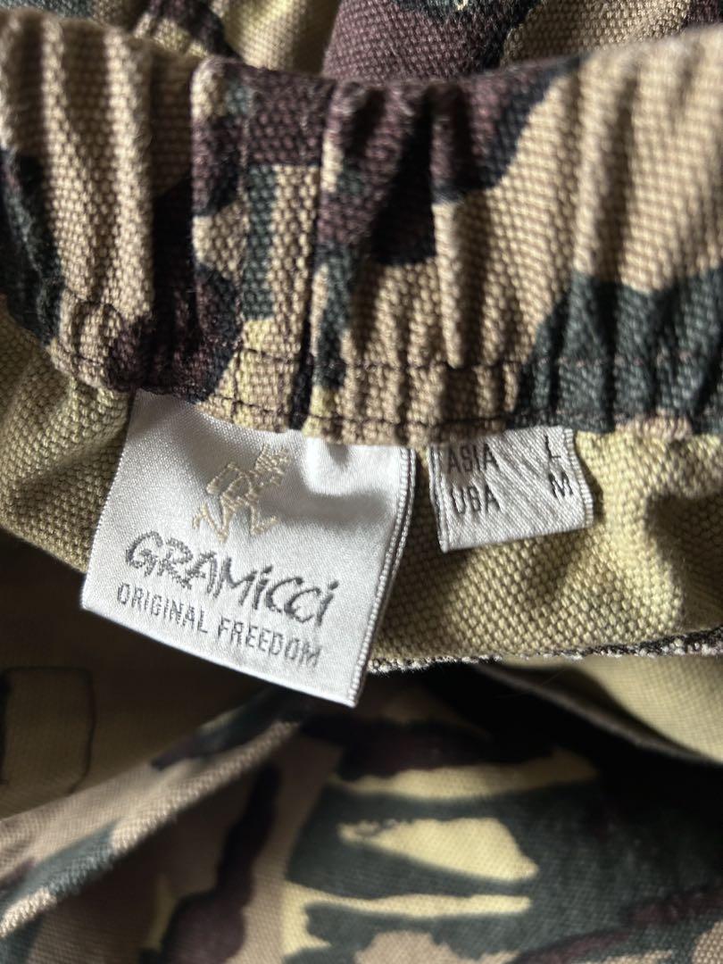 【Gramicci グラミチ キャンバスマウンテンパンツ 美品 カモ Ｌ】