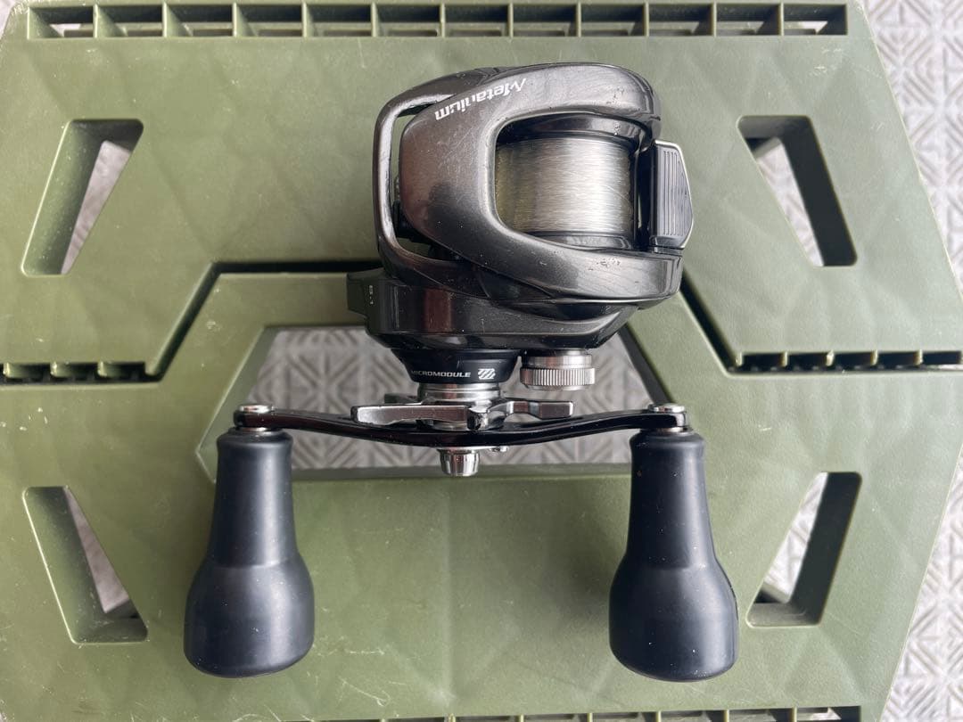 20メタニウム　XG 夢屋ウルトラストロングハンドル48 シャロースプール交換 20メタニウム XG 夢屋ウルトラストロングハンドル48 シャロースプール