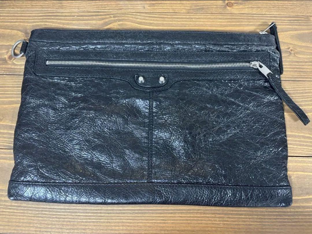 BALENCIAGA グレー クラッチバッグ 美品