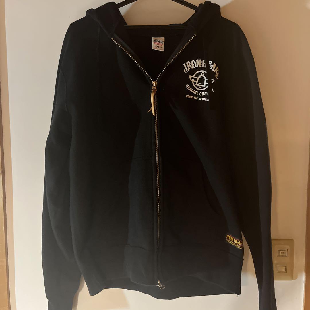 IRON HEART パーカー XL 黒