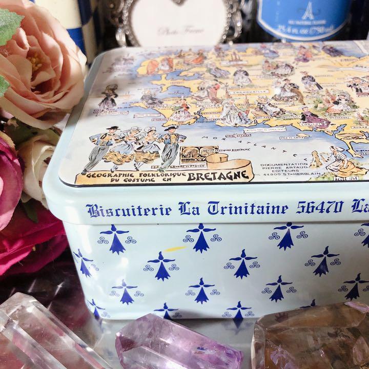 入手困難】フランス Massilly France ヴィンテージ 空き缶