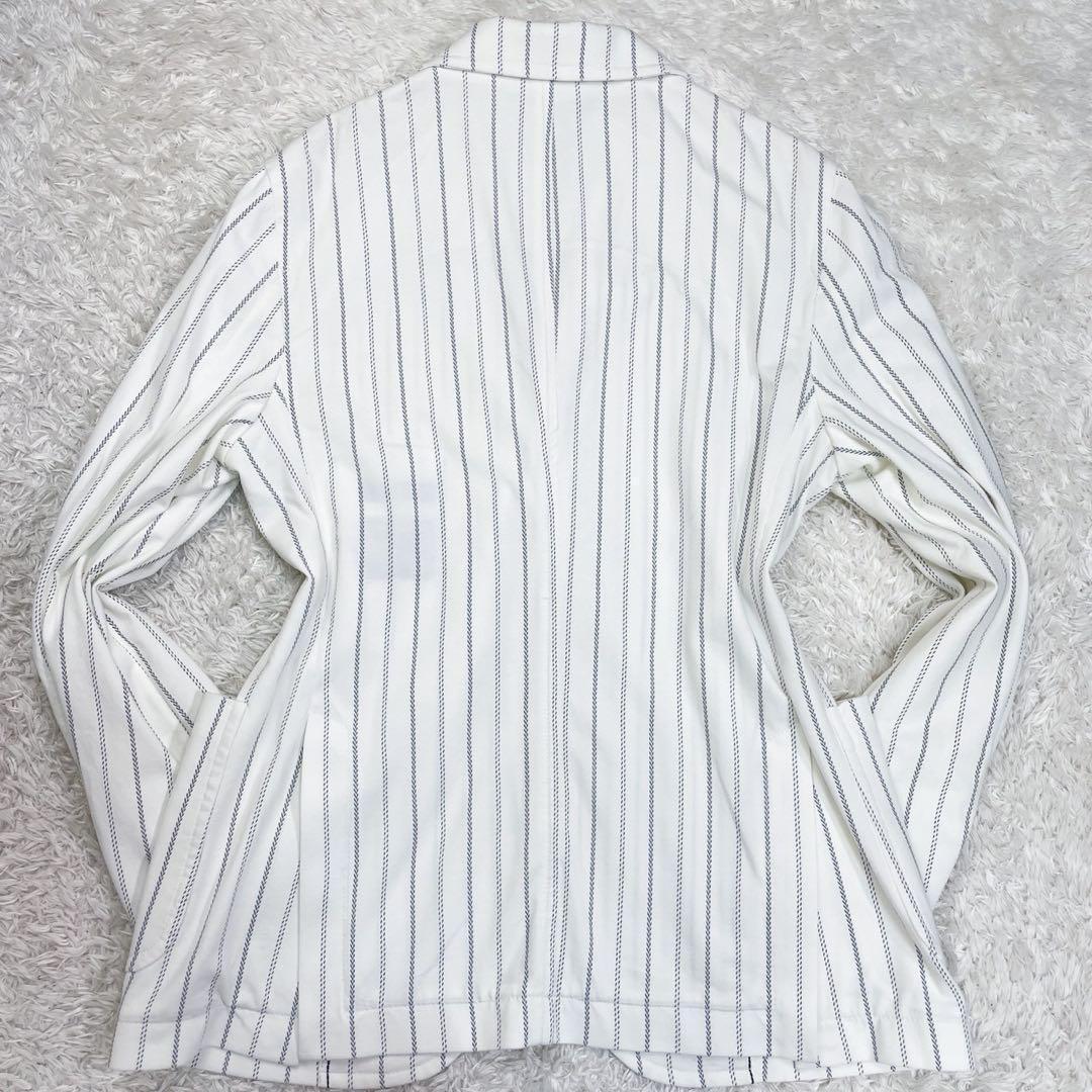 ✨️美品✨️チルコロ1901 ジャージーストレッチ ストライプジャケット　48