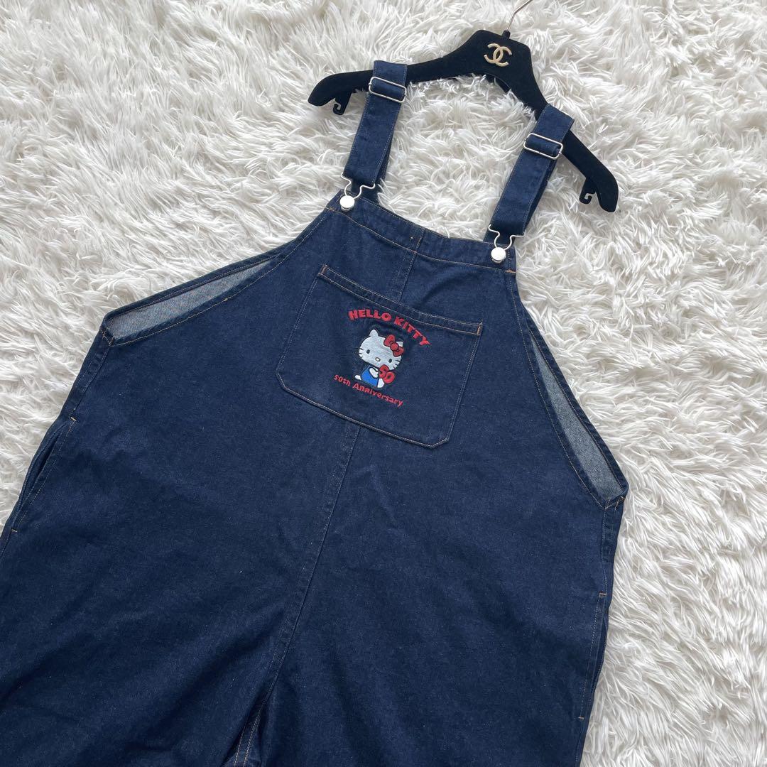希少　HELLO KITTY 50th anniversary オーバーオール