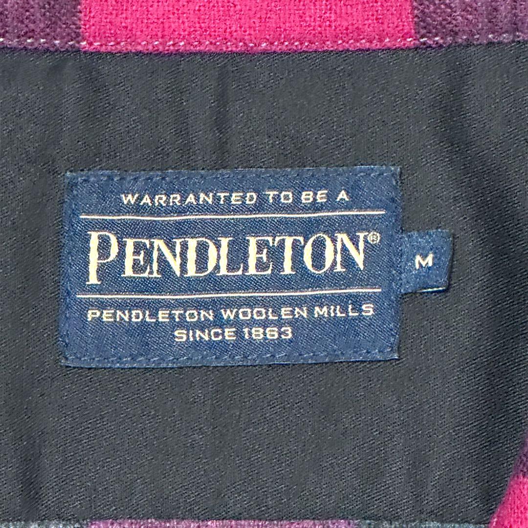 美品PENDLETON ペンドルトン　ボードシャツオンブレ　ウール　サイズM