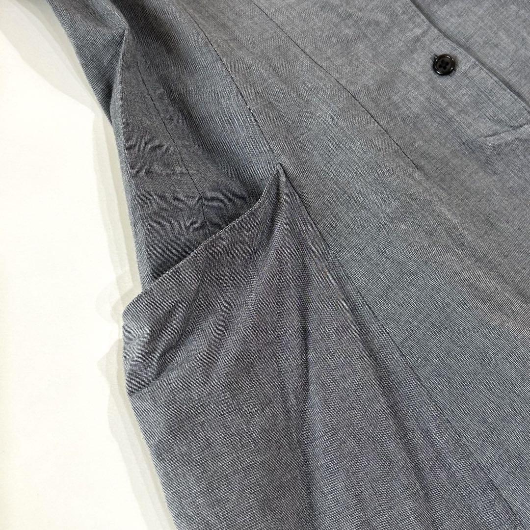 マーガレットハウエル ロングシャツワンピース フレア 綿100