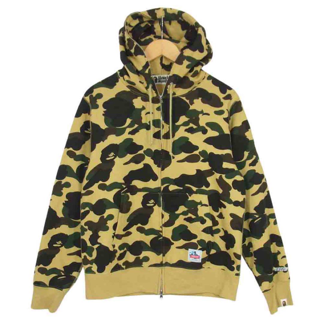 A BATHING APE CAMO FULL ZIP HOODIE