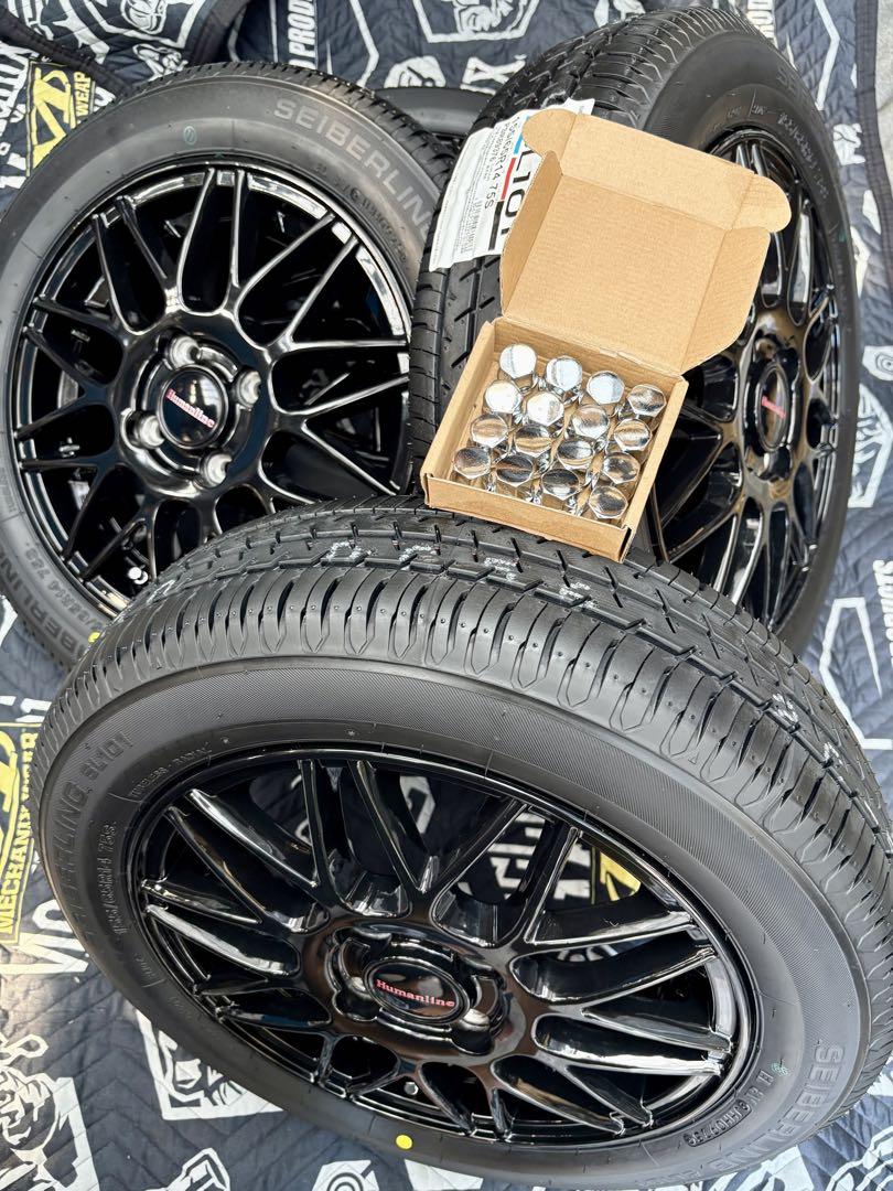 ㊵155/65R14新品タイヤ4本と中古ホイールとナット付き ④155/65R14新品タイヤ4本と中古ホイールとナット付き - メルカリ