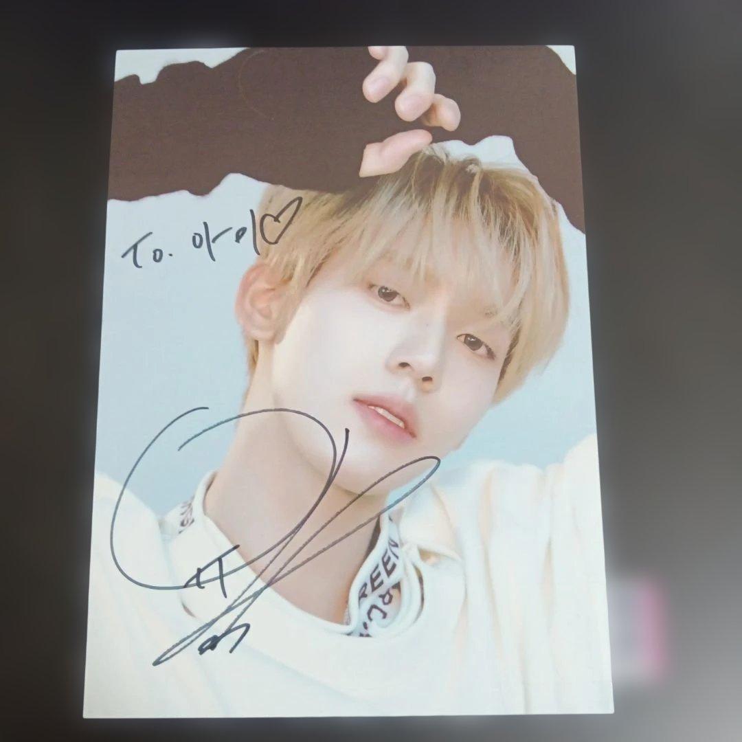 ユジン直筆サイントレカ ZEROBASEONE BLUE PARADISE 対面ペンサ直筆サイン ユジン - メルカリ