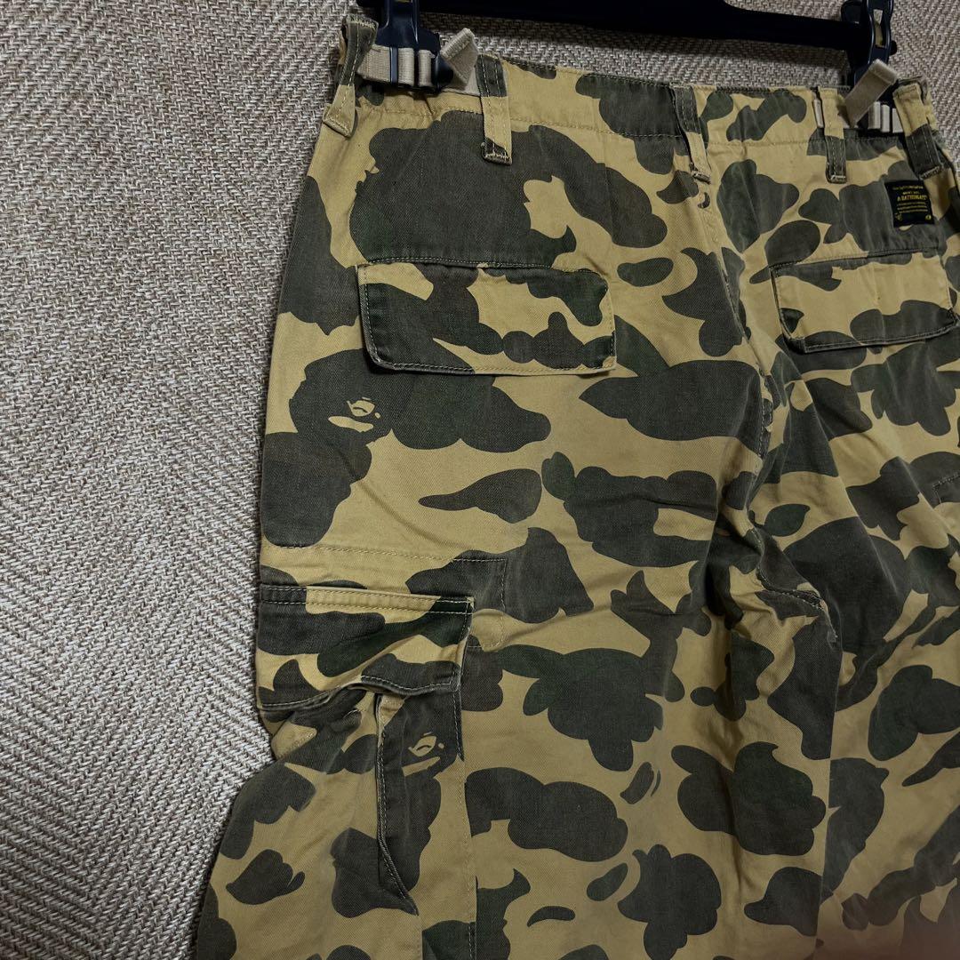 182【A BATHING APE】アベイシングエイプ カーゴパンツ 迷彩✨
