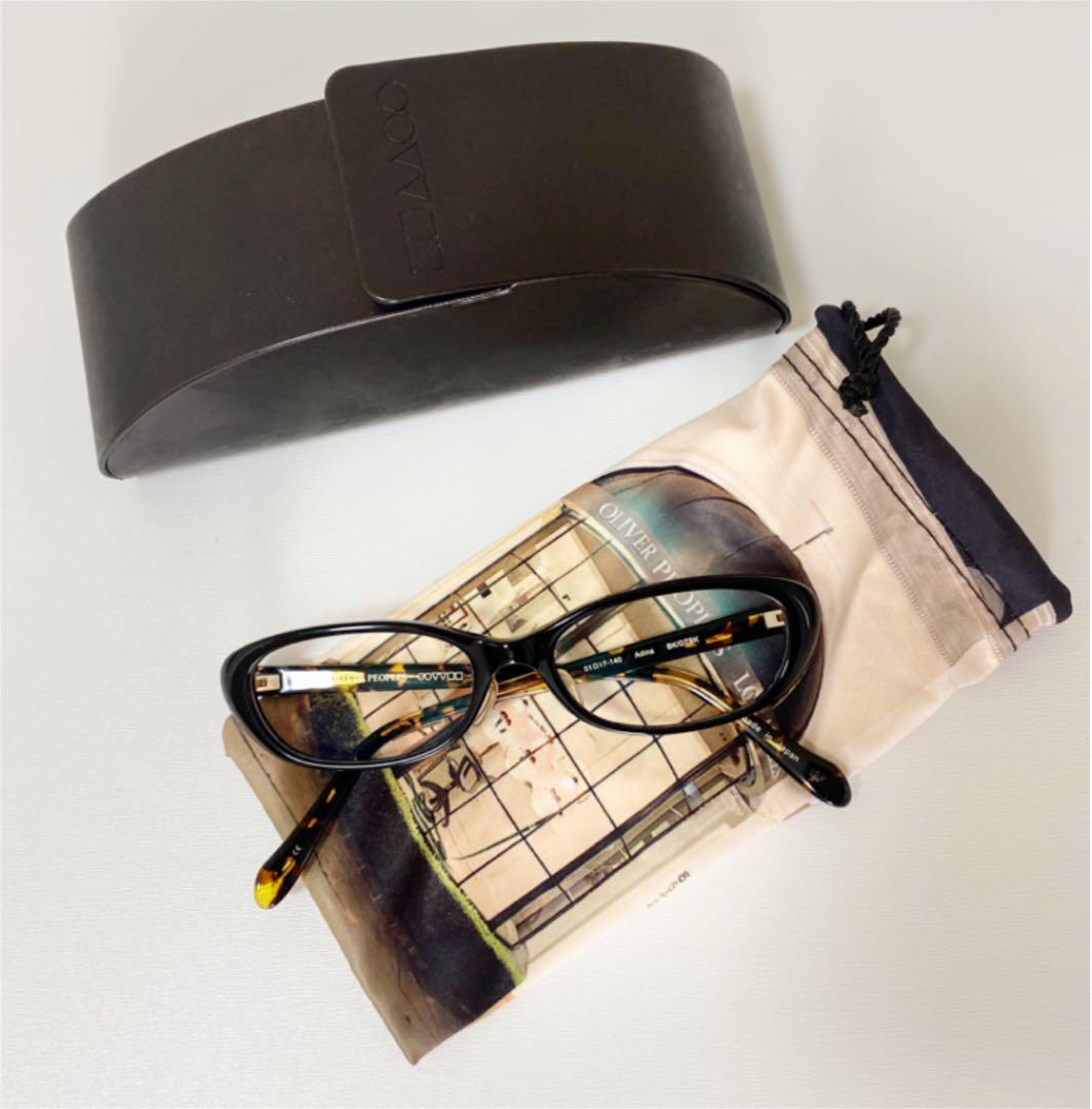 最新品格安 美品 OLIVER PEOPLES Adina メガネ ブラック系 PFTw3-m63811800656 国産超特価