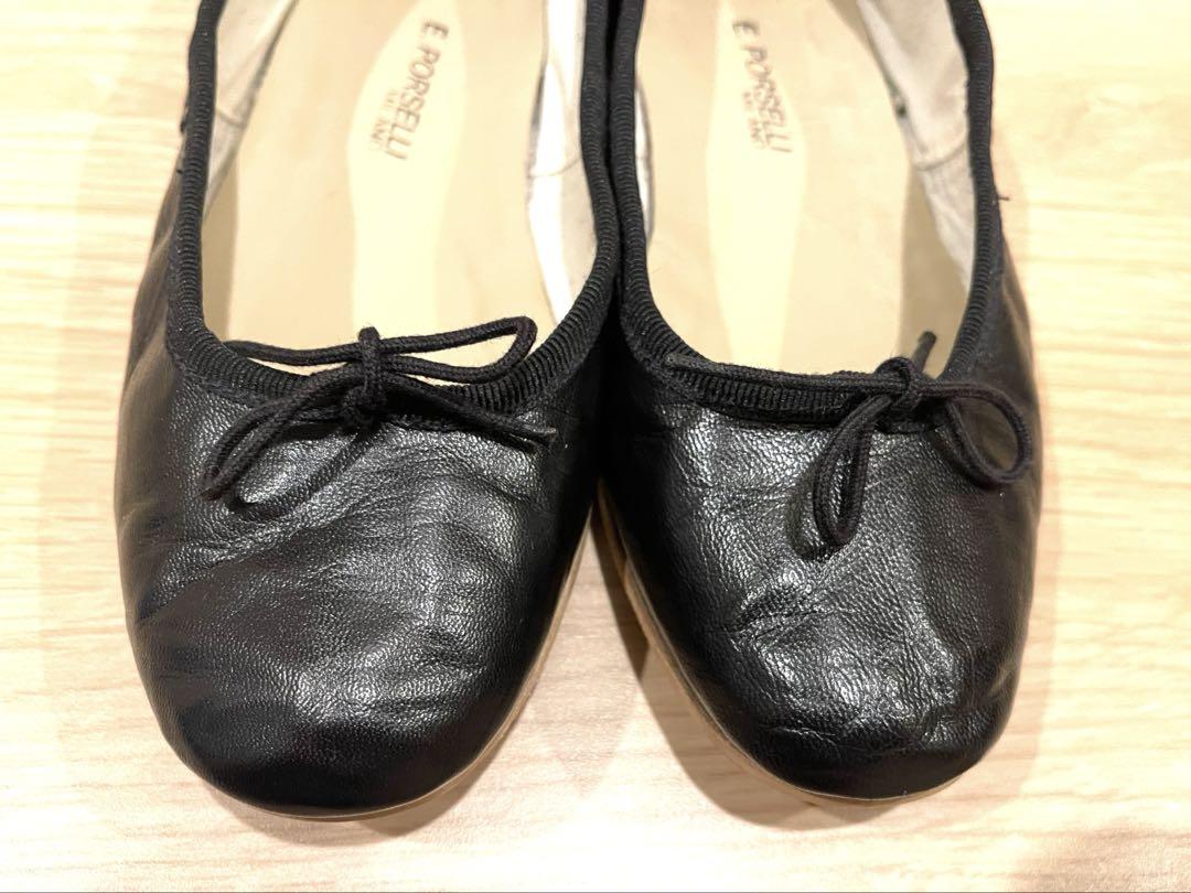 美品A.P.C. × PORSELLI ポルセリ バレエシューズ