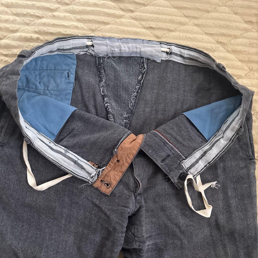 50s 60s ブラックシャンブレーパンツ ユーロ 50s 60s ブラックシャンブレーパンツ ユーロ