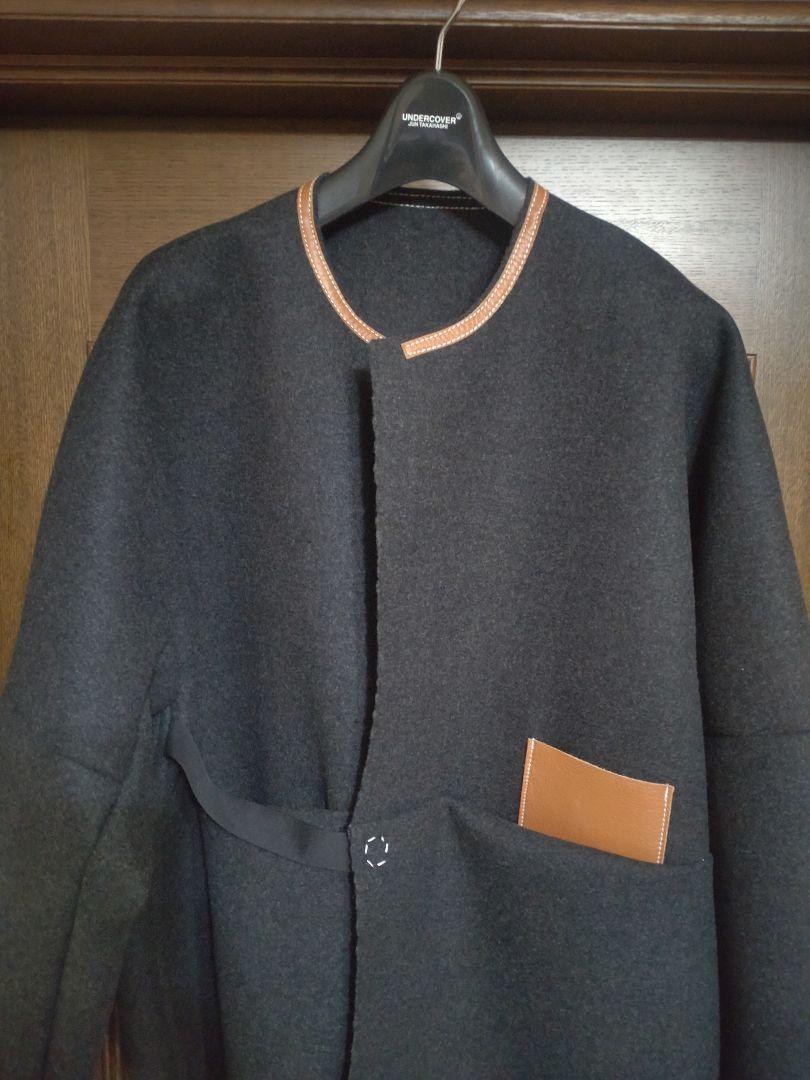 SUNSEA 23AW melton blousonノーカラージャケット　タグ付