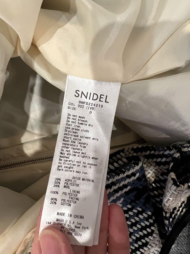 SNIDEL チェック柄ミニスカート